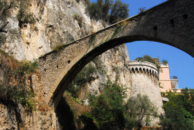 Old bridge above Place Ste. Dévote, Monaco