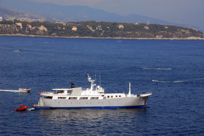 Ship anchored off the casino, Monte Carlo