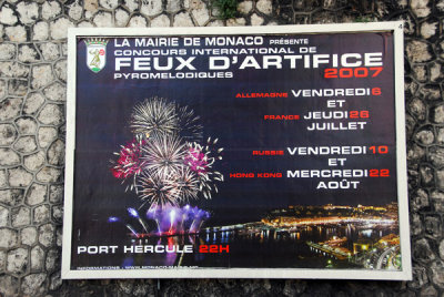 Concours International de Feux d'Artifice 2007 - Monaco fireworks festival