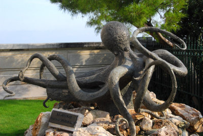 Giant ocotopus sculpture, Oceanopgraphic Museum