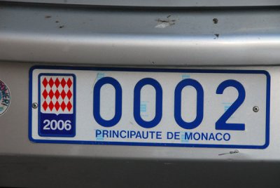 Monaco license plate 0002