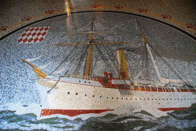 Mosaic floor of the Monaco Oceanographic Museum