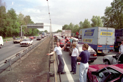 With the Rodenbecks stuck in traffic on the French Autoroute heading to the south of France, Summer 1987
