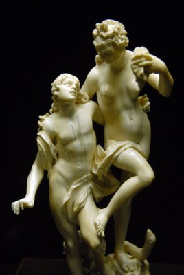 Orpheus and Eurydice, 1716, by Johann Leonhard Baur (ivory)