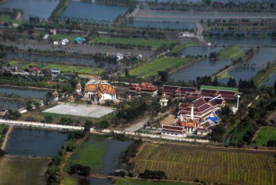 Thai temple south of Bangkok Suvarnabhumi Airport