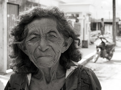 MEXICO AND BELIZE.  Walking along the streets