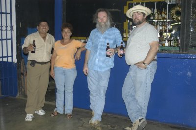 Jose, barmaid, Bill & Bob