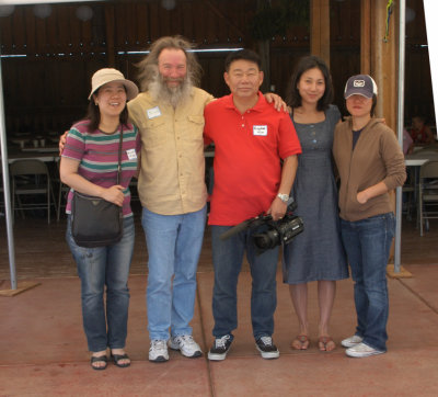 Bill Mondjack with the Korean Broadcasting production crew