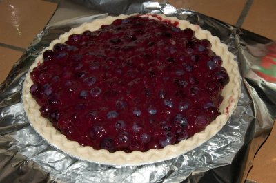 another blueberry pie in progress
