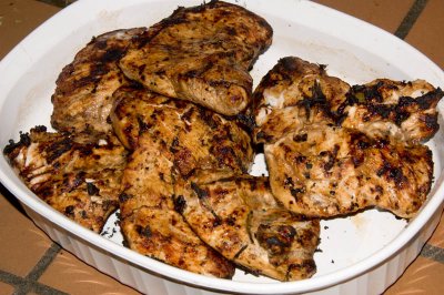 grilled chicken breasts