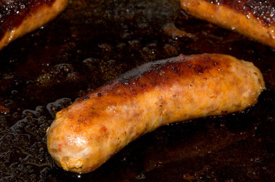 pan browned sausage