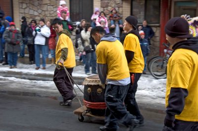 walking the drum