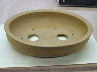 Oval Bonsai Pot - Trimmed