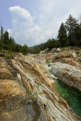 Emerald Pool inlet with cumulus