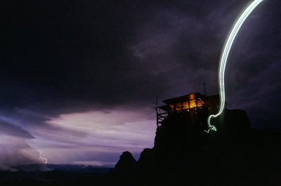 Saddleback LO w Lightning Strike NW  Headlamp trail .jpg