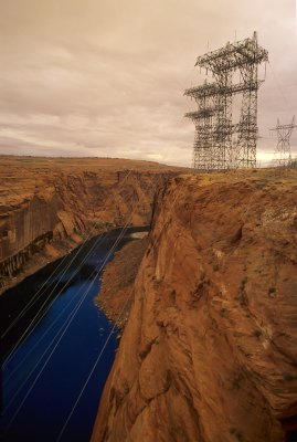 Powerlines Colorado River Canyon