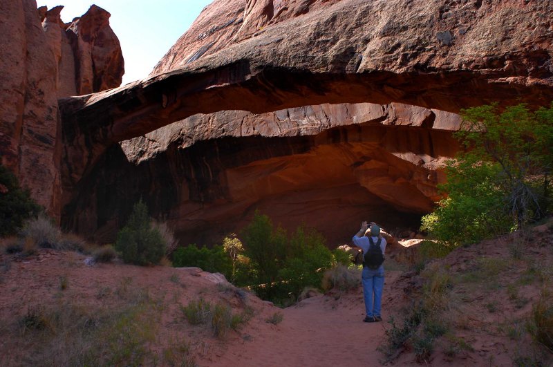 Photographing Morning Glory Natural Bridge