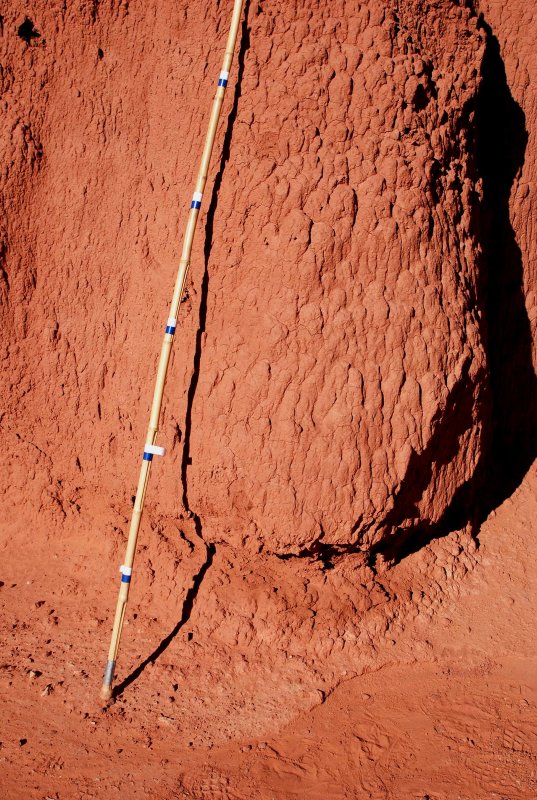 Note the curved edge of a watercourse at lower right