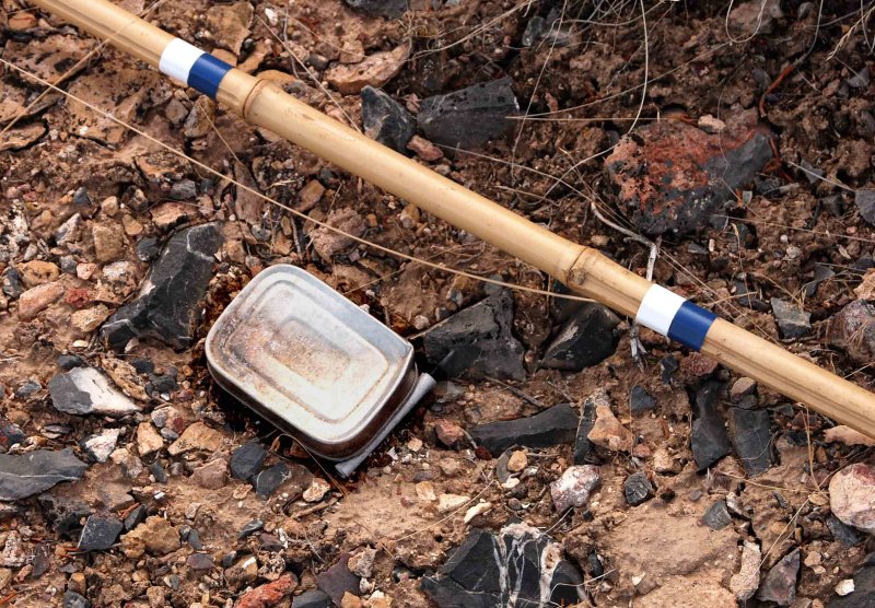 Sardine can was the only evidence of prior human presence