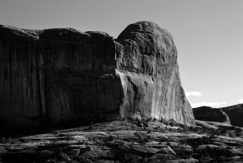 Cliff at mouth of Bootlegger Canyon