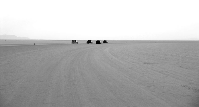 The second curve in the driving route to the racing pits