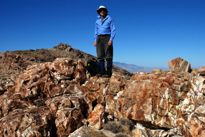 Rest break in rocks