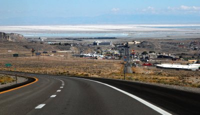 Approaching Wendover from the west #2: at the start of the S-curve above Wendover