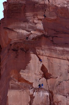 Ridge photo: five climbers in a world of their own