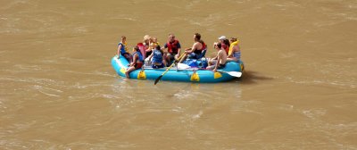 Rafters  on the Colorado River near Moab