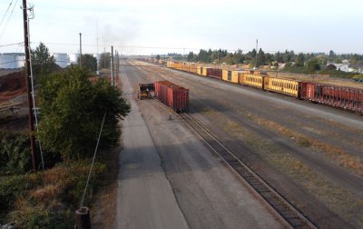 Railroads: Front Loader as Locomotive