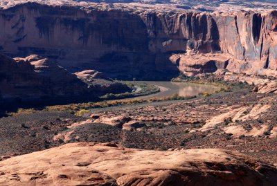 Colorado River and Highway 128, close up