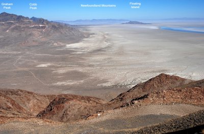 View northeast from Tetzlaff Peak's summit ridge