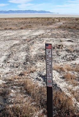 BLM sign at the turn-off