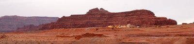 Dumping station (site of vehicles) and Pyramid Butte