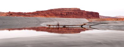 Pipe in pond