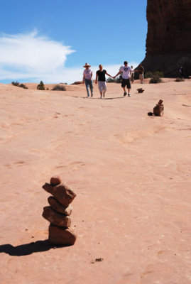 Another open area with cairns to mark the route