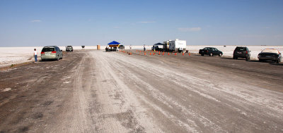 Entrance to the World of Speed at the end of the salt flats access road