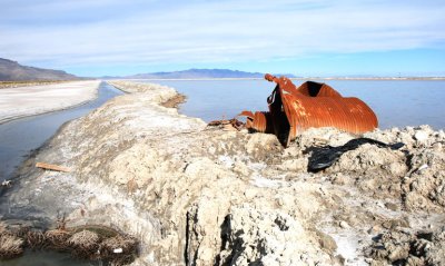 The mangled culvert disqualified this dike from an award from Beautiful America, Inc.