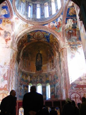 Frescos inside Gelati church