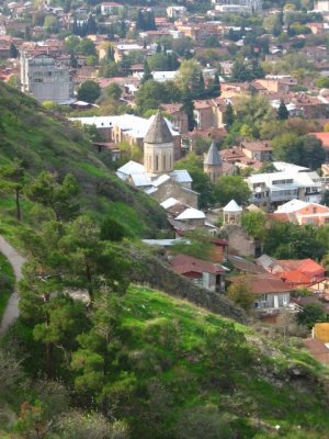 Looking down from Narikala