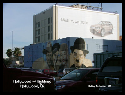 JohnWayne, Elvis Presley,  MerilynMonroe, & Charlie Chaplin Mural