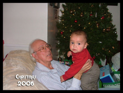 Uncle Joe and grandson Christian