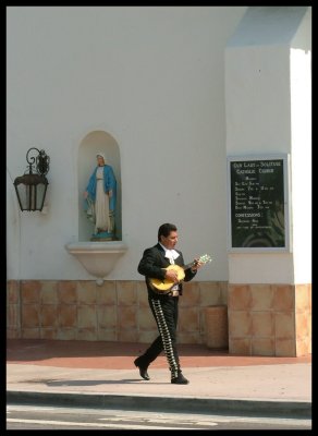 El Mariachi and Our Lady of Solitude, Catholic Church Palm Springs