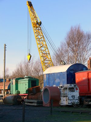Tanfield railway crane