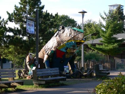 024 Minnesota State Fair A frog made of  trash