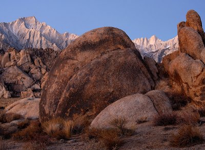 Alabama Hills and Mt. Whitney Sunrise