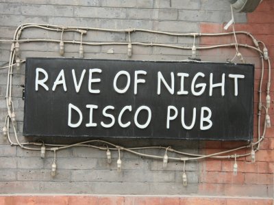 Rave of night disco pub