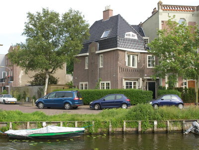 From across the canal