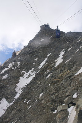 The last meters to the top (Helbronner)