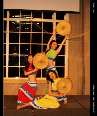 Huijaun Zhao and her dance troupe